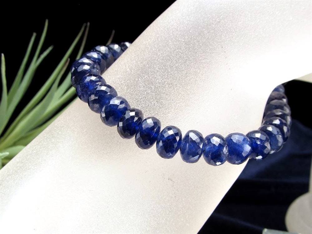 サファイア ブレスレット コランダム ボタンカット 9月の誕生石