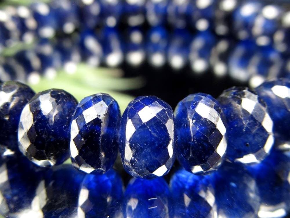 サファイア ブレスレット コランダム ボタンカット 9月の誕生石