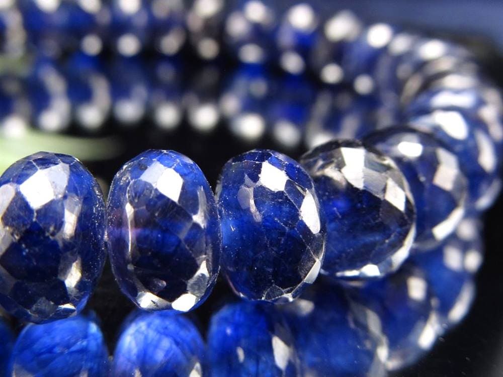 サファイア ブレスレット コランダム ボタンカット 9月の誕生石