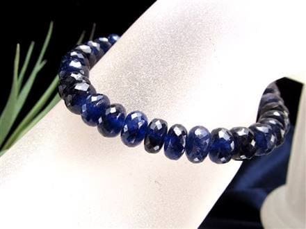 サファイア ブレスレット コランダム ボタンカット 9月の誕生石