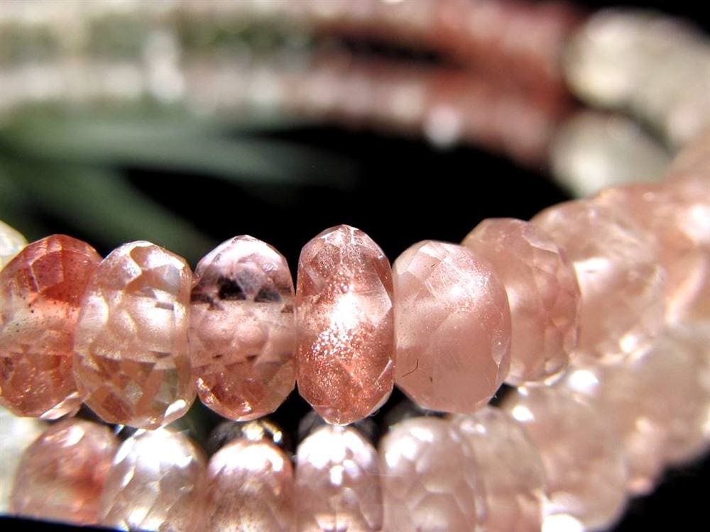 オレゴンサンストーン ブレスレット アメリカ オレゴン州産 アベンチュレッセンス サンストーン