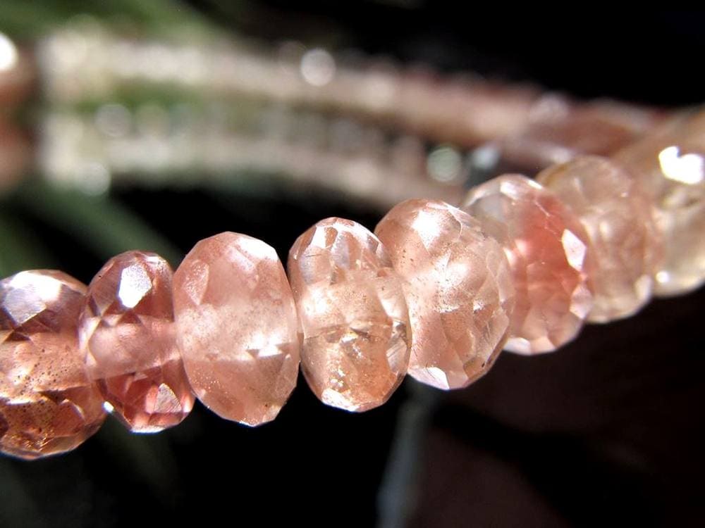 オレゴンサンストーン ブレスレット アメリカ オレゴン州産 アベンチュレッセンス サンストーン