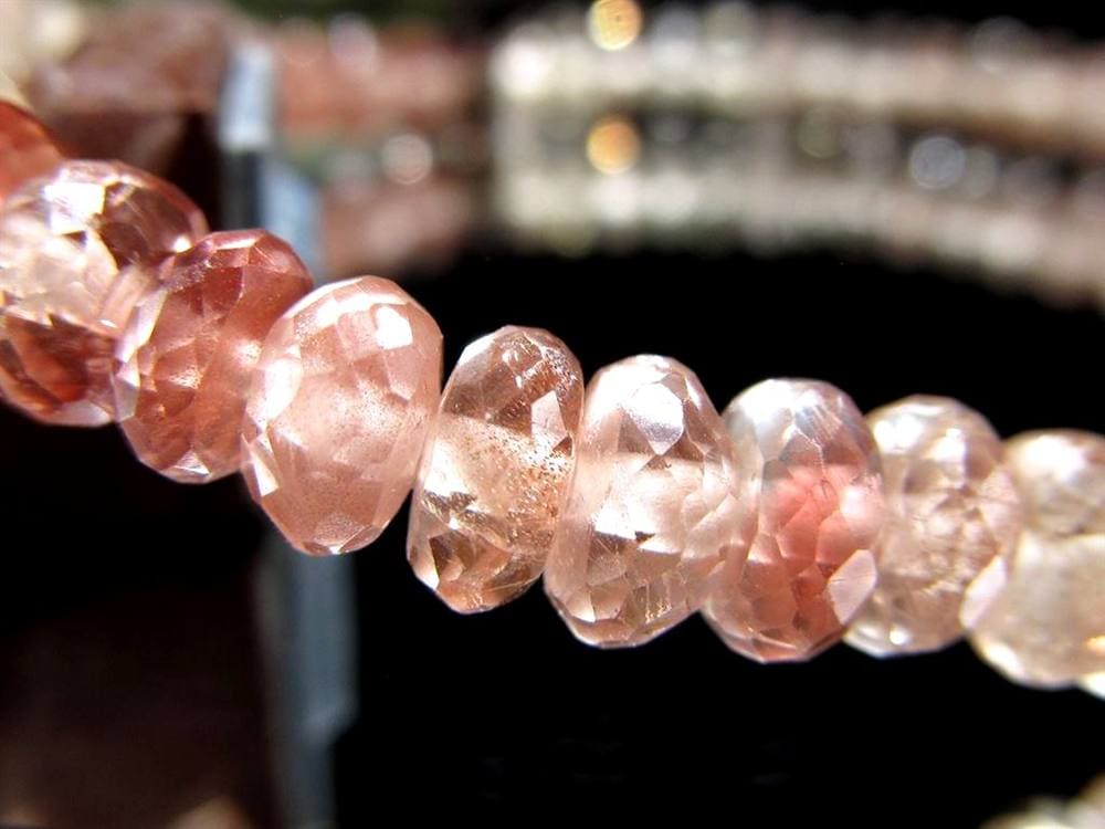 オレゴンサンストーン ブレスレット アメリカ オレゴン州産 アベンチュレッセンス サンストーン