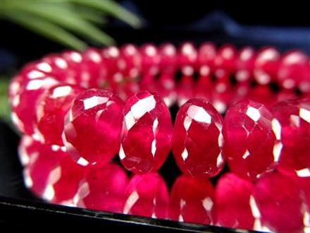 ルビー ブレスレット ボタンカット 紅玉 ミャンマー産