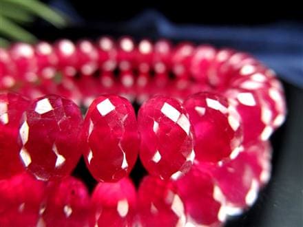 ルビー ブレスレット ボタンカット 紅玉 ミャンマー産