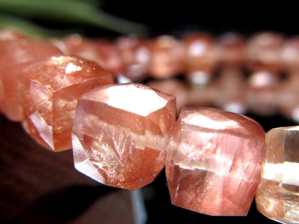 オレゴンサンストーン ブレスレット アメリカ オレゴン州産 アベンチュレッセンス サンストーン