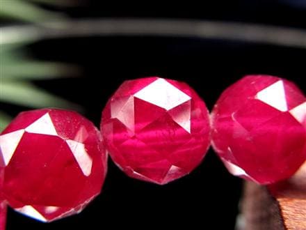 ルビー ブレスレット 多面カット 紅玉 ミャンマー産