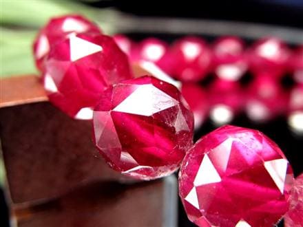 ルビー ブレスレット 多面カット 紅玉 ミャンマー産