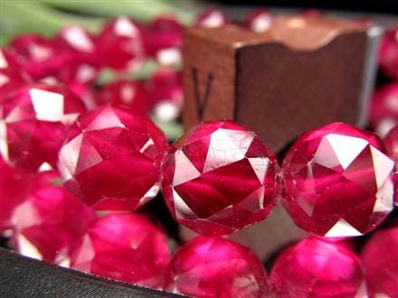 ルビー ブレスレット 多面カット 紅玉 ミャンマー産