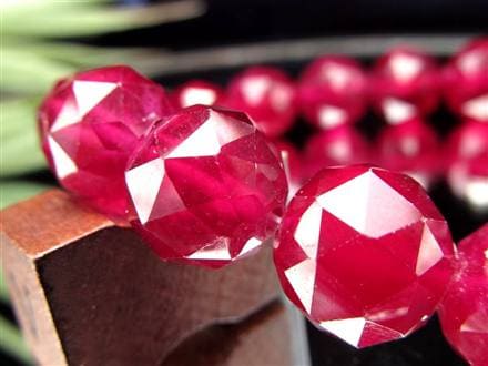 ルビー ブレスレット 多面カット 紅玉 ミャンマー産