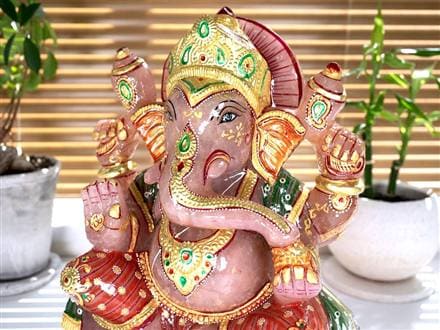 ローズクォーツガネーシャ ガネーシャ ローズガネーシャ 天然石ガネーシャ 夢を叶える象