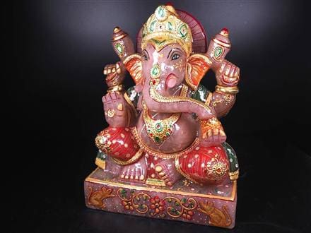 ローズクォーツガネーシャ ガネーシャ ローズガネーシャ 天然石ガネーシャ 夢を叶える象