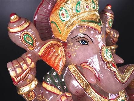 ローズクォーツガネーシャ ガネーシャ ローズガネーシャ 天然石ガネーシャ 夢を叶える象