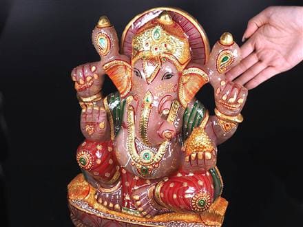 ローズクォーツガネーシャ ガネーシャ ローズガネーシャ 天然石ガネーシャ 夢を叶える象