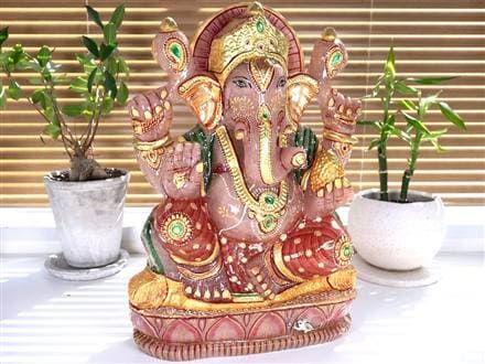 ローズクォーツガネーシャ ガネーシャ ローズガネーシャ 天然石ガネーシャ 夢を叶える象