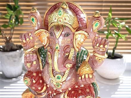 ローズクォーツガネーシャ ガネーシャ ローズガネーシャ 天然石ガネーシャ 夢を叶える象