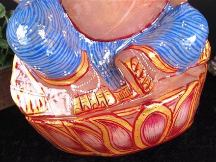 ヒマラヤ産 天然水晶 ガネーシャ 彫り 置物