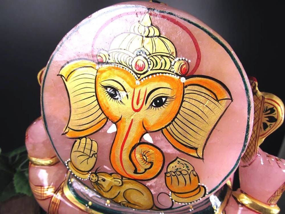 ローズクォーツガネーシャ ガネーシャ ローズガネーシャ 天然石ガネーシャ 夢を叶える象