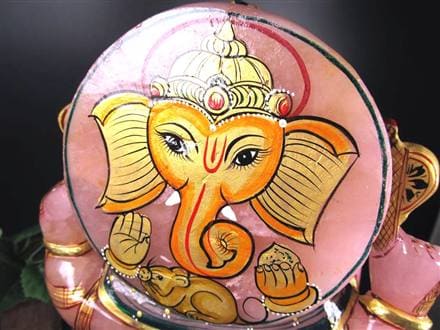 ローズクォーツガネーシャ ガネーシャ ローズガネーシャ 天然石ガネーシャ 夢を叶える象