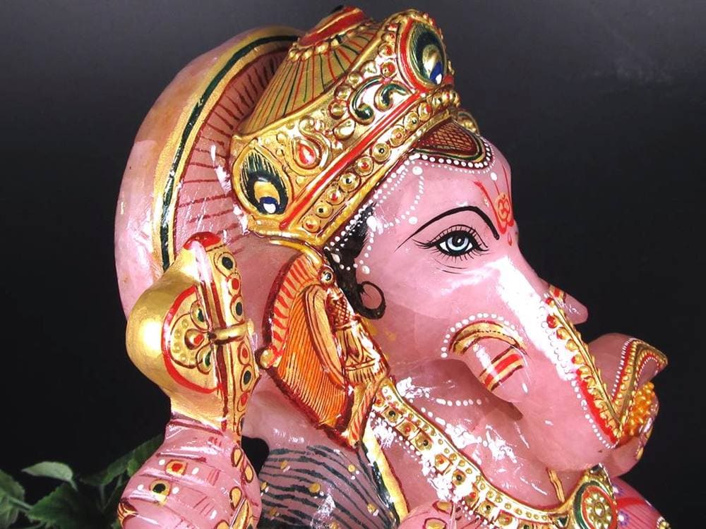 ローズクォーツガネーシャ ガネーシャ ローズガネーシャ 天然石ガネーシャ 夢を叶える象