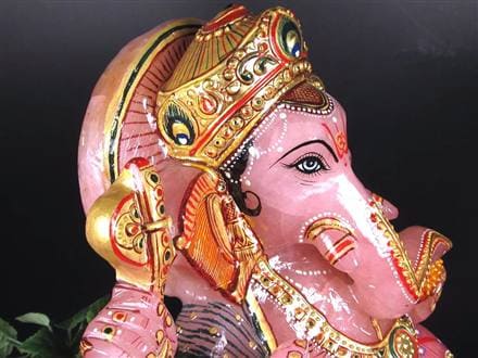 ローズクォーツガネーシャ ガネーシャ ローズガネーシャ 天然石ガネーシャ 夢を叶える象