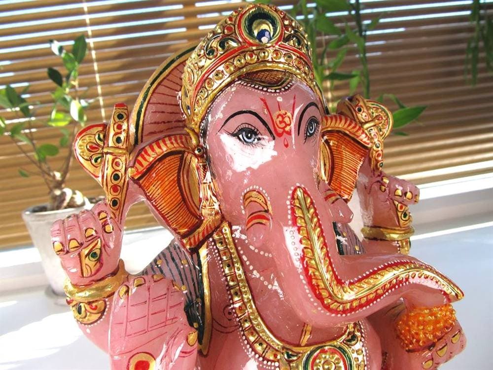 ローズクォーツガネーシャ ガネーシャ ローズガネーシャ 天然石ガネーシャ 夢を叶える象