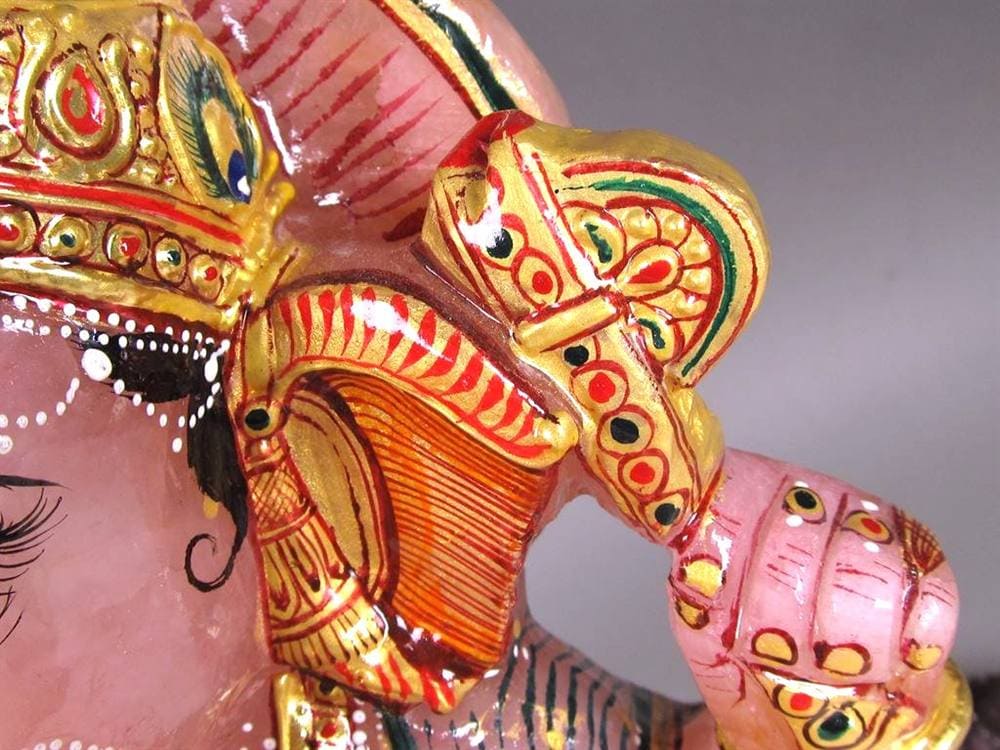 ローズクォーツガネーシャ ガネーシャ ローズガネーシャ 天然石ガネーシャ 夢を叶える象