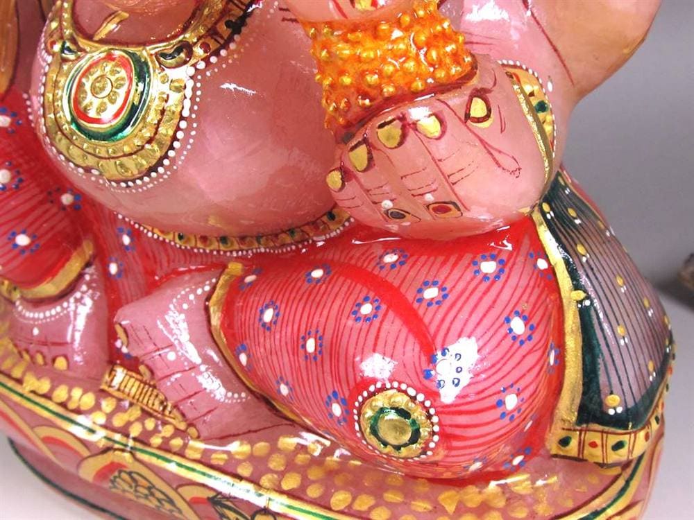 ローズクォーツガネーシャ ガネーシャ ローズガネーシャ 天然石ガネーシャ 夢を叶える象