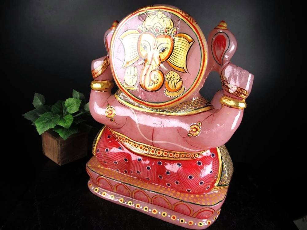 ローズクォーツガネーシャ ガネーシャ ローズガネーシャ 天然石ガネーシャ 夢を叶える象