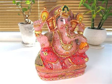 ローズクォーツガネーシャ ガネーシャ ローズガネーシャ 天然石ガネーシャ 夢を叶える象