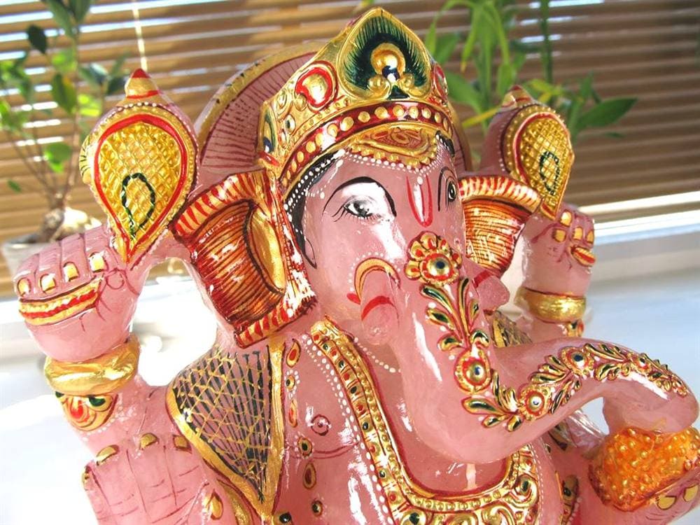 ローズクォーツガネーシャ ガネーシャ ローズガネーシャ 天然石ガネーシャ 夢を叶える象