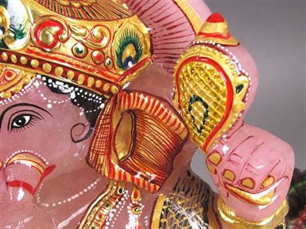 ローズクォーツガネーシャ ガネーシャ ローズガネーシャ 天然石ガネーシャ 夢を叶える象