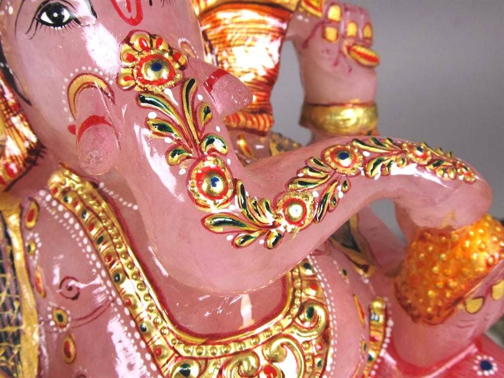 ローズクォーツガネーシャ ガネーシャ ローズガネーシャ 天然石ガネーシャ 夢を叶える象