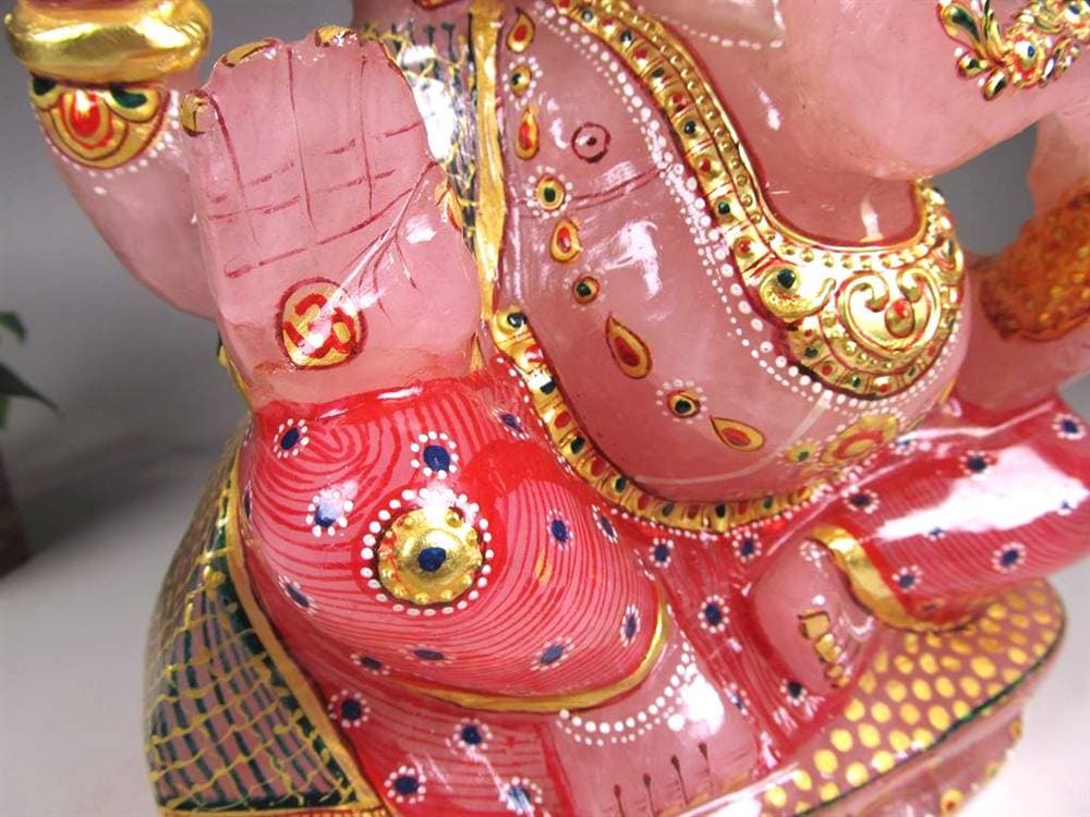 ローズクォーツガネーシャ ガネーシャ ローズガネーシャ 天然石ガネーシャ 夢を叶える象