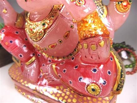 ローズクォーツガネーシャ ガネーシャ ローズガネーシャ 天然石ガネーシャ 夢を叶える象