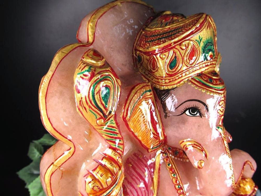 ローズクォーツガネーシャ ガネーシャ ローズガネーシャ 天然石ガネーシャ 夢を叶える象