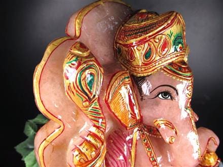 ローズクォーツガネーシャ ガネーシャ ローズガネーシャ 天然石ガネーシャ 夢を叶える象