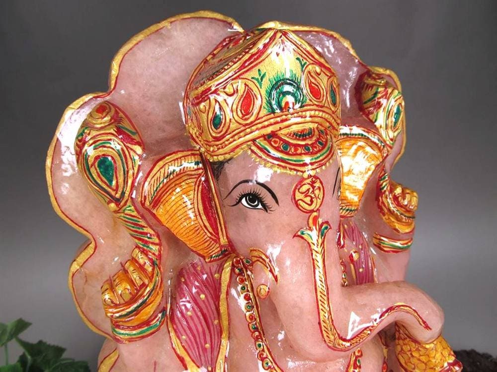 ローズクォーツガネーシャ ガネーシャ ローズガネーシャ 天然石ガネーシャ 夢を叶える象