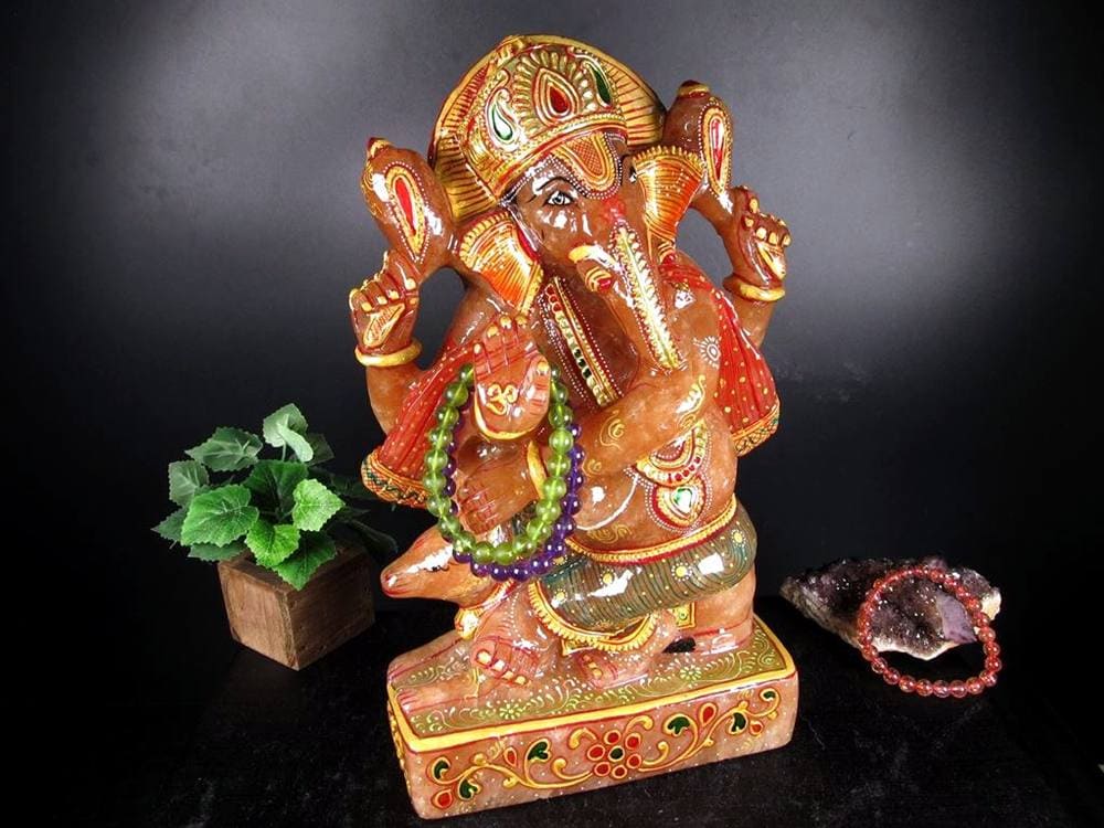 ピンクアベンチュリンガネーシャ ガネーシャ 天然石ガネーシャ 夢を叶える象