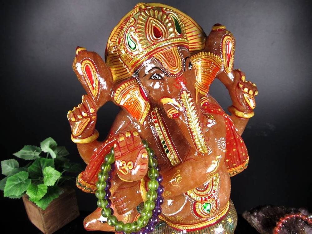 ピンクアベンチュリンガネーシャ ガネーシャ 天然石ガネーシャ 夢を叶える象