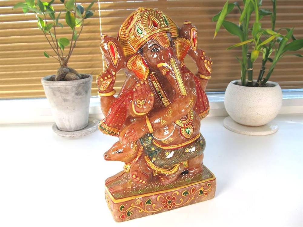 ピンクアベンチュリンガネーシャ ガネーシャ 天然石ガネーシャ 夢を叶える象