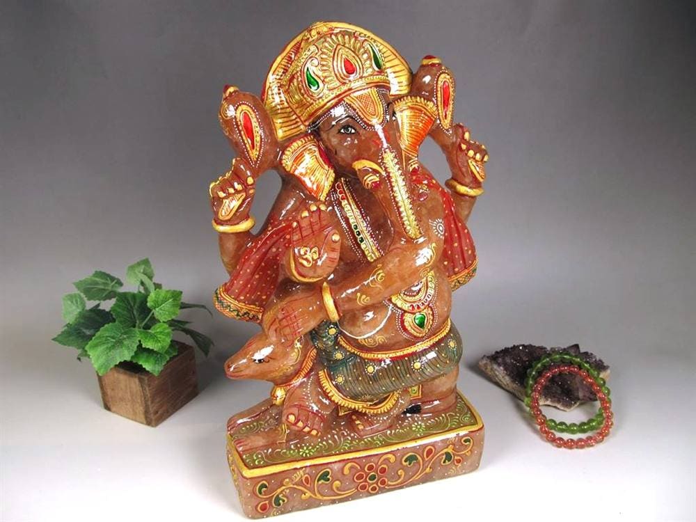 ピンクアベンチュリンガネーシャ ガネーシャ 天然石ガネーシャ 夢を叶える象