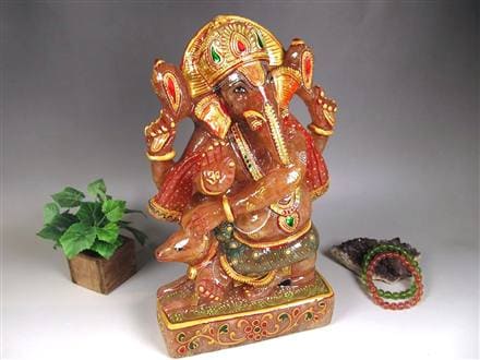 ピンクアベンチュリンガネーシャ ガネーシャ 天然石ガネーシャ 夢を叶える象