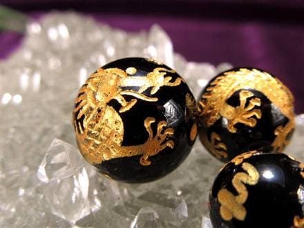 ブラックオニキス 黒瑪瑙 龍神 五本爪