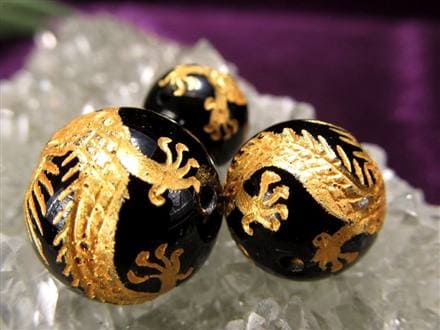 ブラックオニキス 黒瑪瑙 龍神 五本爪