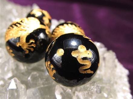 ブラックオニキス 黒瑪瑙 龍神 五本爪