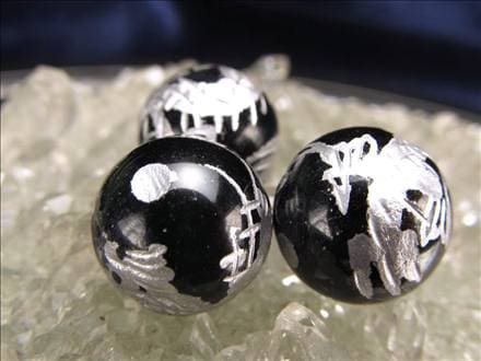 ブラックオニキス 黒瑪瑙 龍神 五本爪