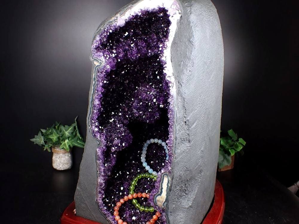 アメジストジオード アメジストドーム 紫水晶 晶洞 天然石