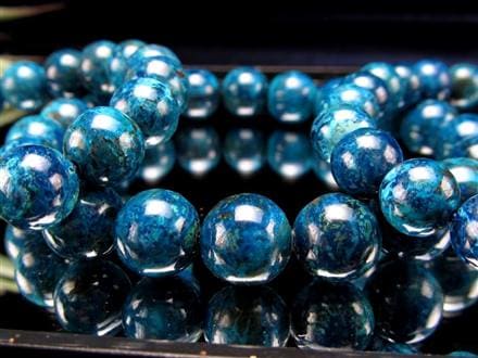 クリソコラ 珪孔雀石 シャッタカイト ブレスレット ペルー産