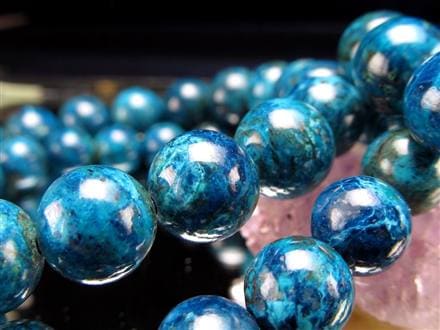 クリソコラ 珪孔雀石 シャッタカイト ブレスレット ペルー産